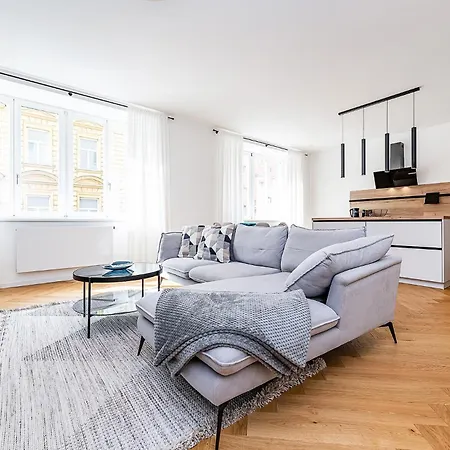 Apartment Bright Designer With 2br, 2ba And Free Parking Goltsch Jenikau